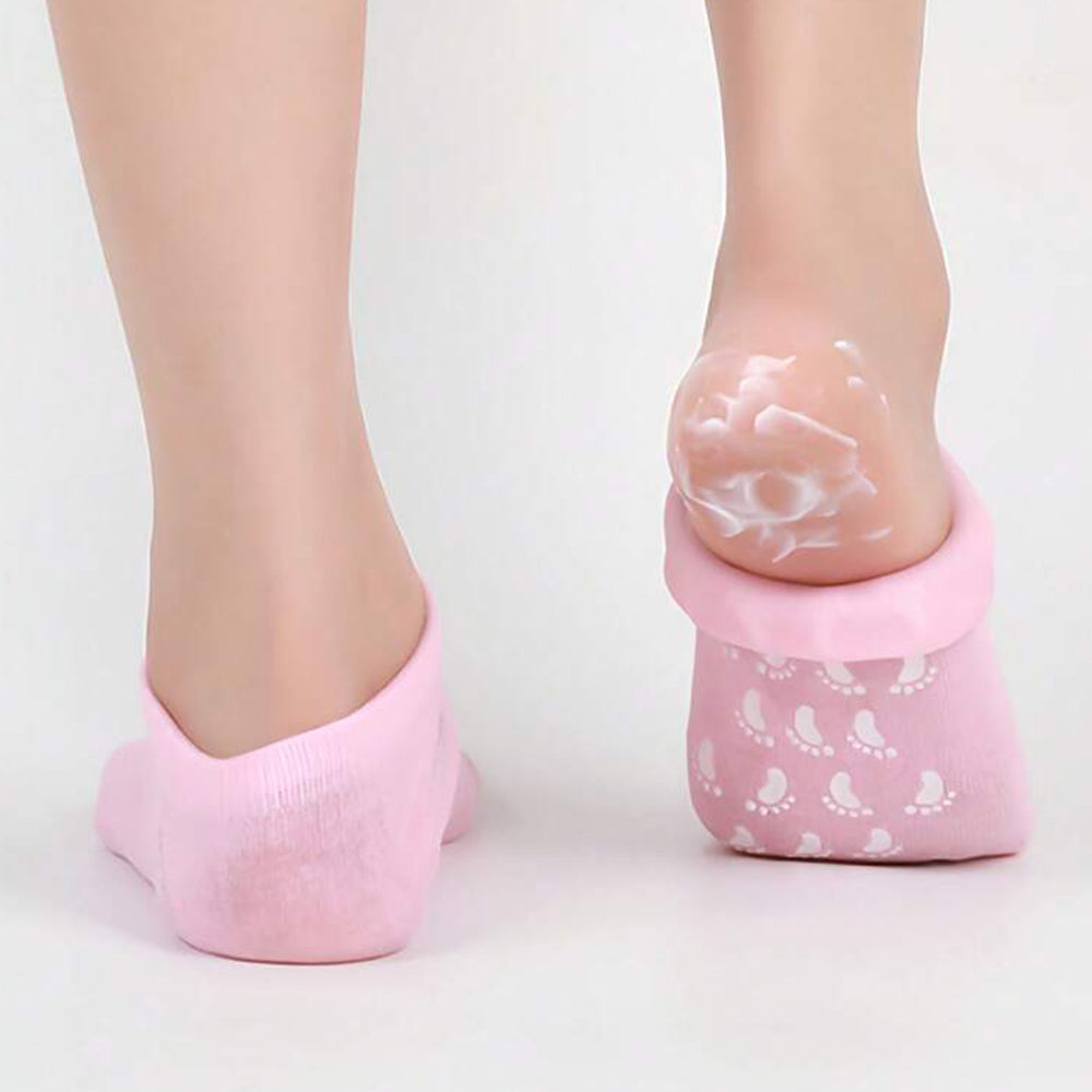 Heal Cracked Heels in 7–10 Days Moisturizing Gel Socks – 47% OFF