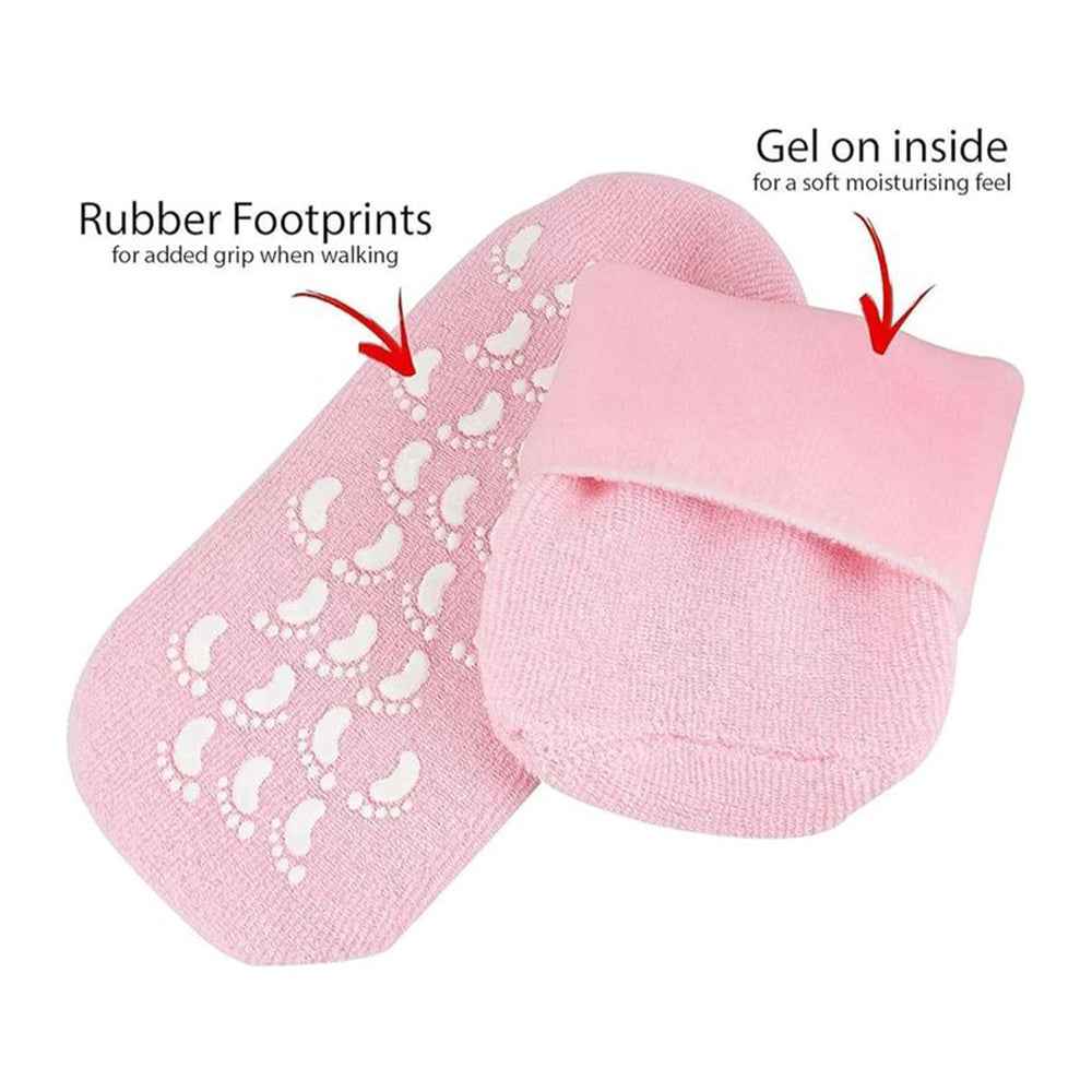 Heal Cracked Heels in 7–10 Days Moisturizing Gel Socks – 47% OFF