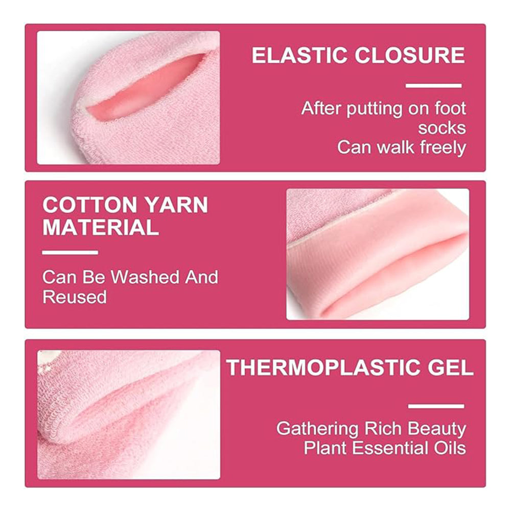 Heal Cracked Heels in 7–10 Days Moisturizing Gel Socks – 47% OFF