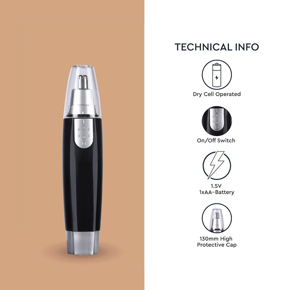 Nose & Ear Hair Trimmer – Safe & Painless Precision Grooming | 30% OFF